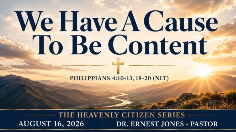 We Have a Cause to Be Content